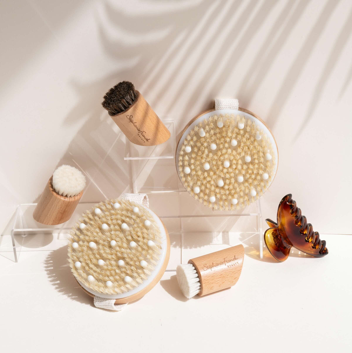 Sets de brosses à sec pour visage et corps
