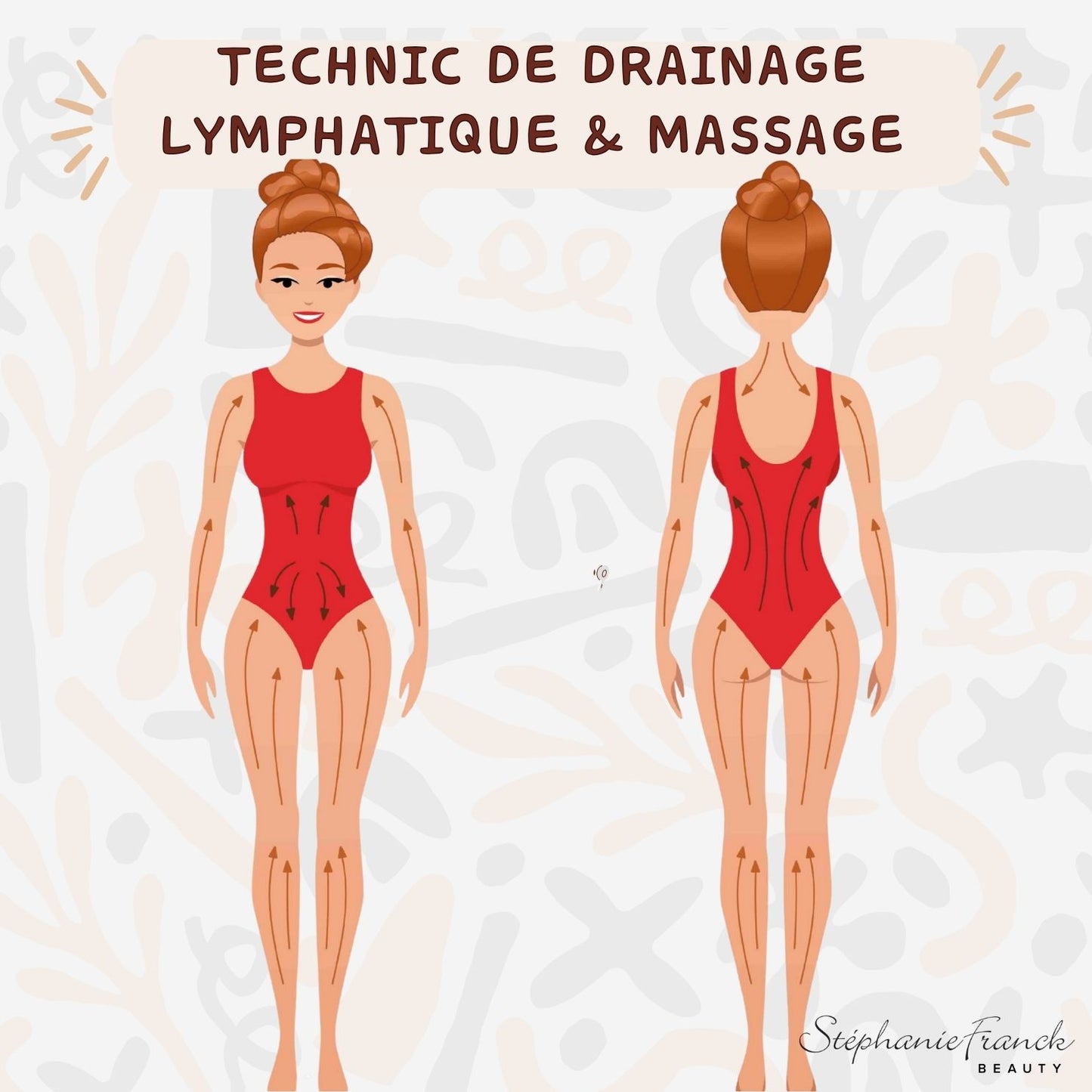 Stephanie Franck Beauty – Brosse à Sec Corps Ronde en Poils Naturels – Massage Tonique & Exfoliation – Force Moyenne (6/10)