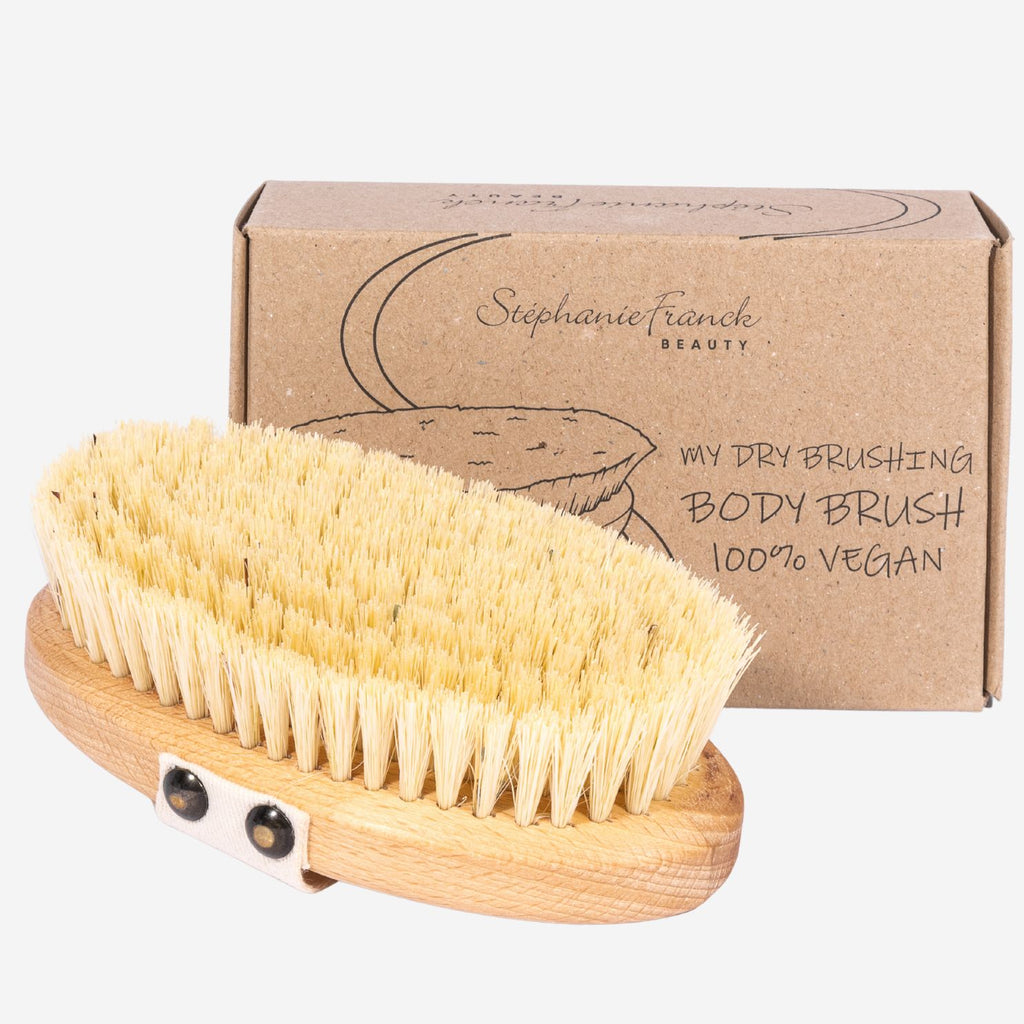 Stephanie Franck Beauty – Brosse à Sec Corps | Dry Brushing Doux en Poils Naturels & Bois FSC – Made in Germany