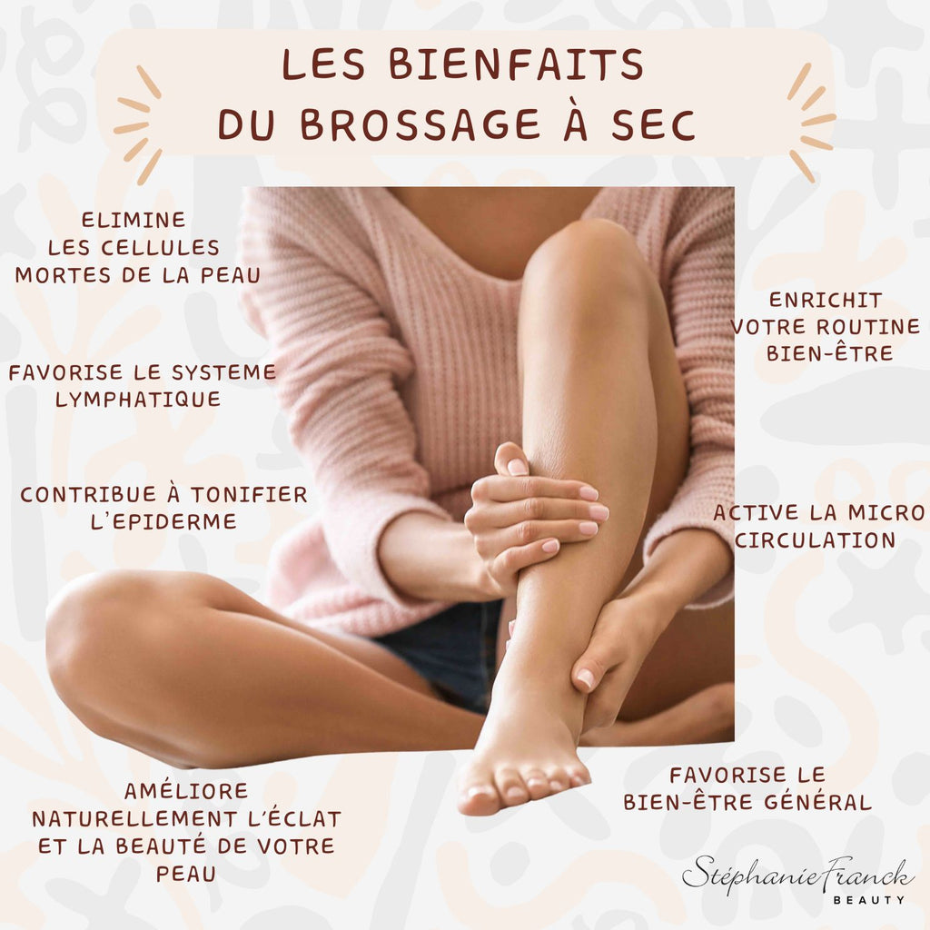 Stephanie Franck Beauty – Brosse à Sec Corps | Dry Brushing Doux en Poils Naturels & Bois FSC – Made in Germany