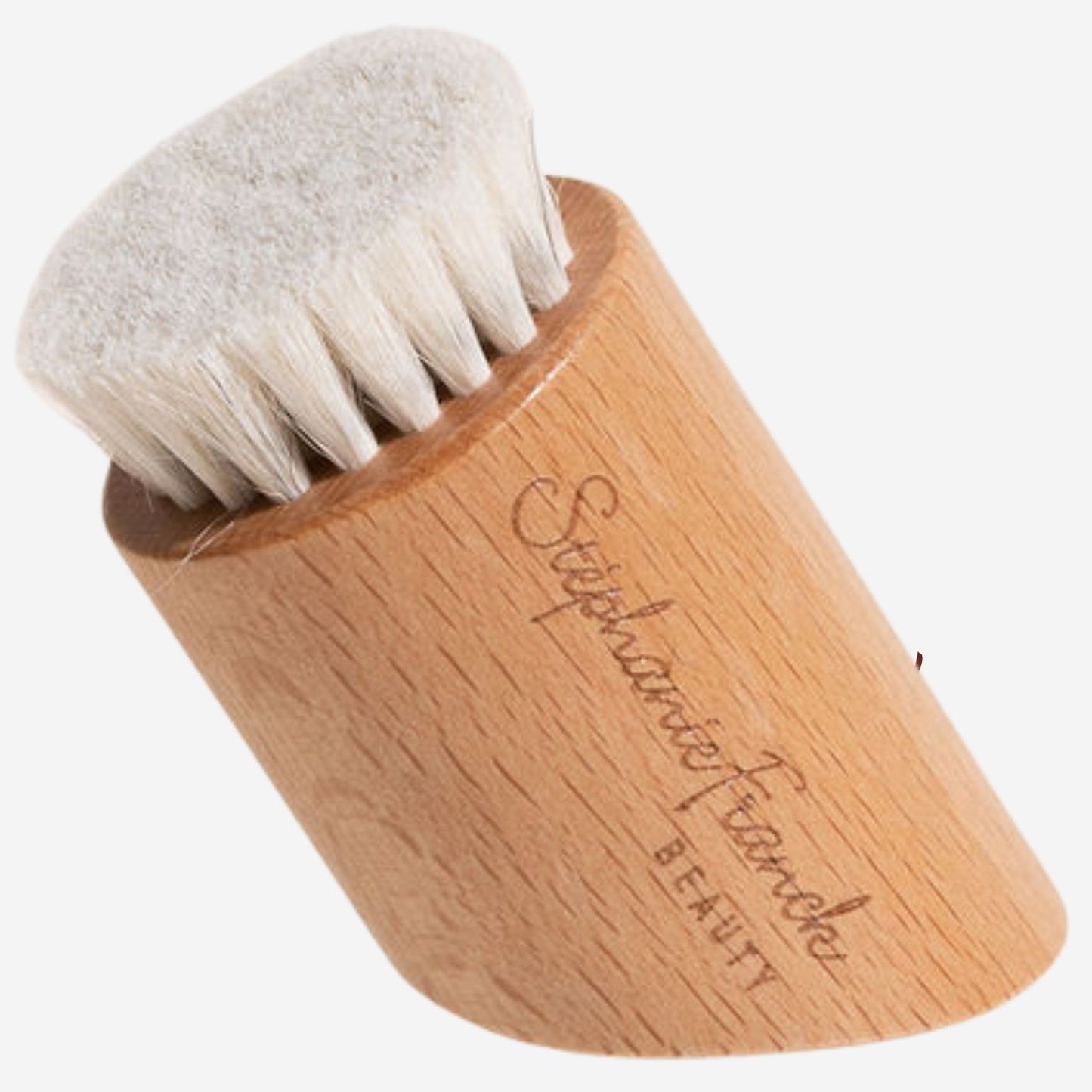 Stephanie Franck Beauty – Brosse à Sec Visage Douce | Dry Brush en Poils de Chèvre Naturels pour Drainage & Éclat