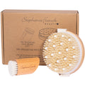 Stephanie Franck Beauty – Duo Brosse Corps & Visage | Dry Brushing Naturel en Poils Doux & Ferme