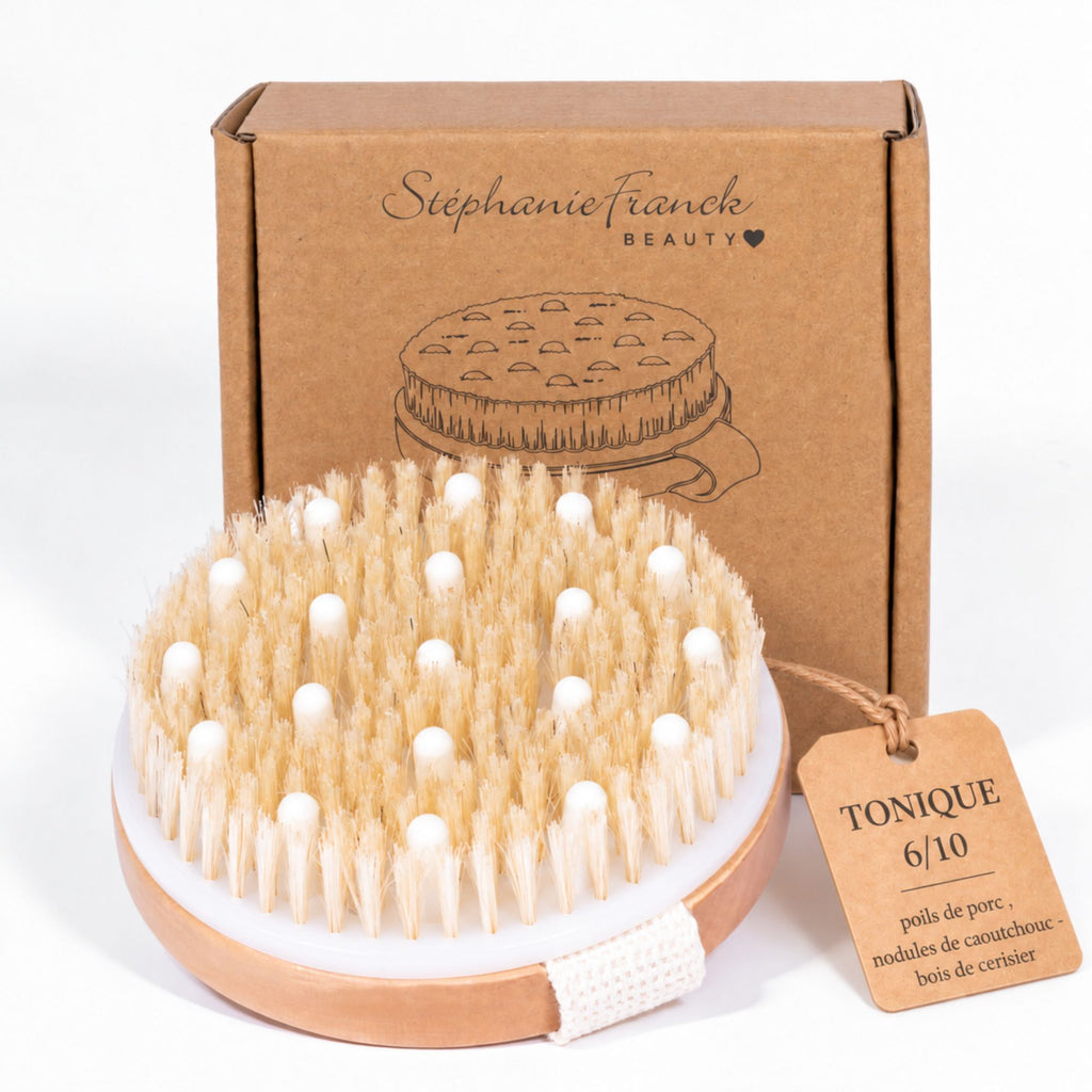 Brosse à sec corps ronde avec coffret Stéphanie Franck Beauty