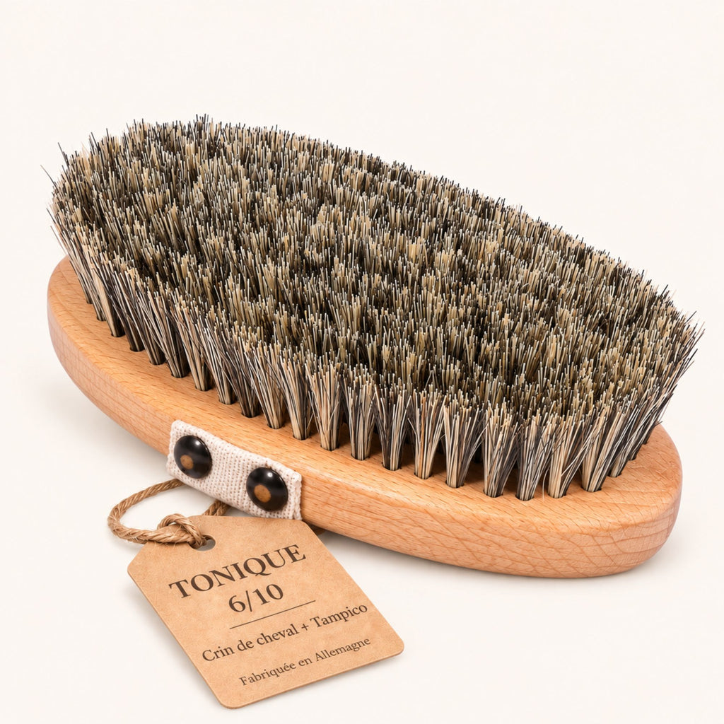 Brosse à sec corps Tampico et crin de cheval - vue principale
