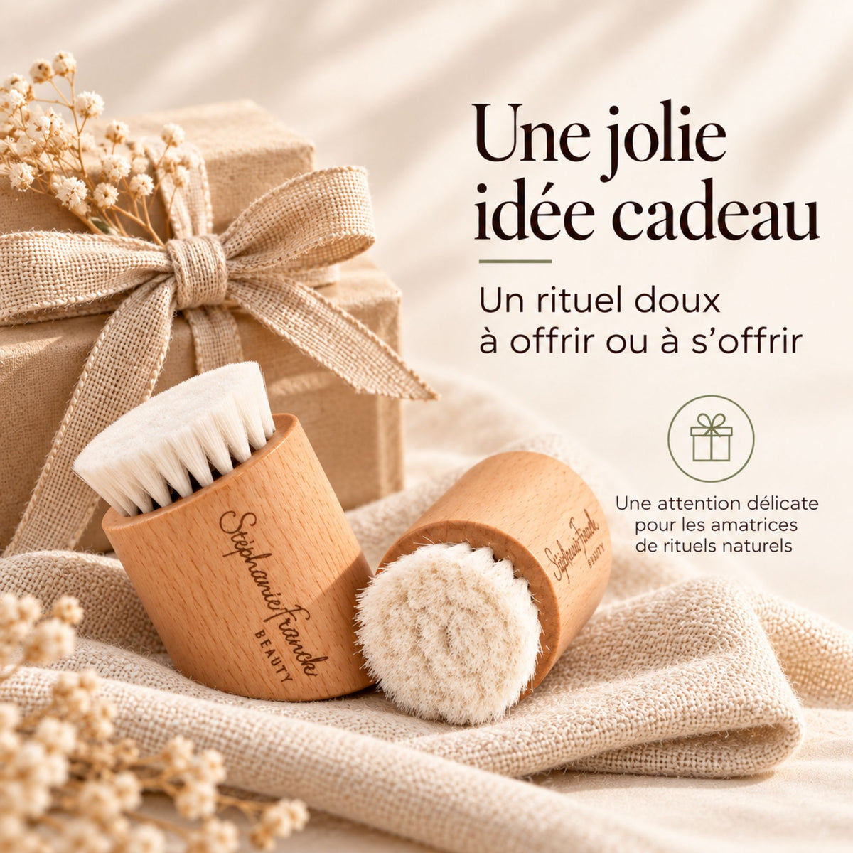 Duo de brosses visage douces - idée cadeau
